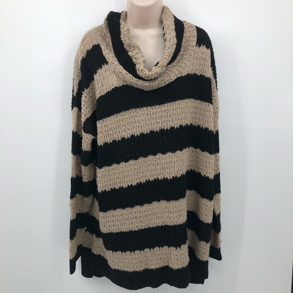 14th & union women's large striped knit Sweater L - Picture 1 of 9